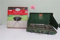 Charcoal Grill & Propane Camp Stove