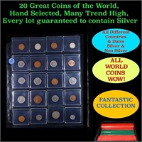 20 Great Coins of the World, hand selected, many t