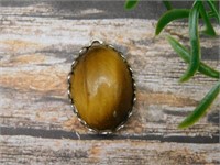 TIGERS EYE STONE PENDANT ROCK STONE LAPIDARY SPECI