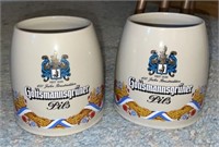 (2) 1980's Germany Gottsmannsgruner Pilsner Steins