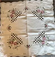 33 x 32 handstitched table linen