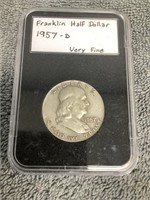 1957D Franklin Half Dollar