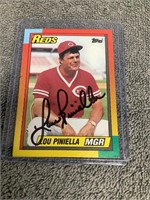 1985 Topps Lou Pinella Card  Autographed
