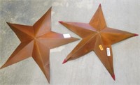 2 36" Craft Tin Star Wall Décor *Both Have Damage