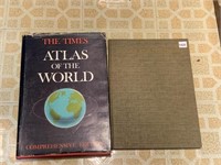 WORLD ATLAS AND PRINTS READY TO FRAME