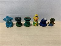 Rubber finger puppets, 1970s including Sesame
