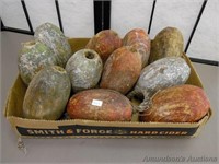 11 Vintage Wooden Net Floats