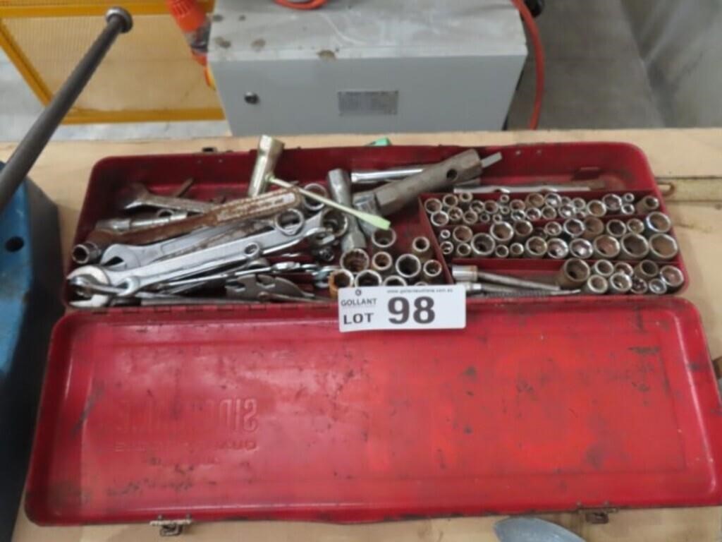 Sidchrome Original Metal Tool Box with contents