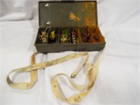 Double Decker Strap on Tackle Box w/Worms &