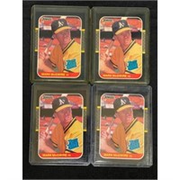 (4) 1987 Donruss Mark Mcgwire Rookies