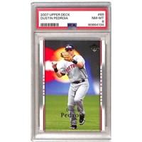 2007 Upper Deck Dustin Pedroia Psa 8