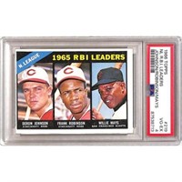 1966 Topps Nl Rbi Leaders Mays/robinson Psa 4