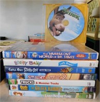 8 kid's DVD movies