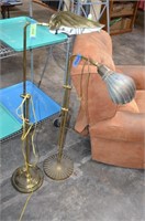 Heavy Antique Brass Lamp & Light Weight Copy of