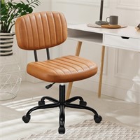 DUMOS Armless Home Office Desk Chair Ergonomic