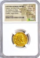 364-378 AD Roman Valens AV Gold Solidus Antioch