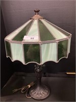 Stained Lead Glass Parlor Lamp.
