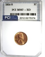 1954-S Cent MS67+ RD LISTS $675