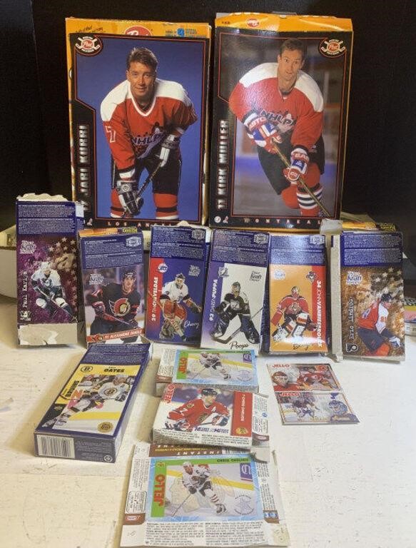 14pc of boxed food NHL. Cards