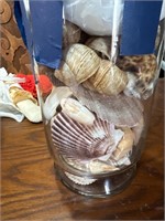 Lot of Seashells in Large Glass Jar