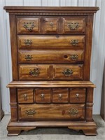 (I) Wooden Chest of Drawers (approx 37" x 18" x