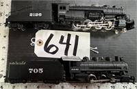 2 Bachmann AT & SF Engine & Tender Car