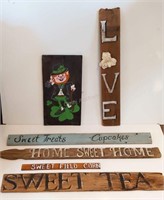 Group of Rustic Signs