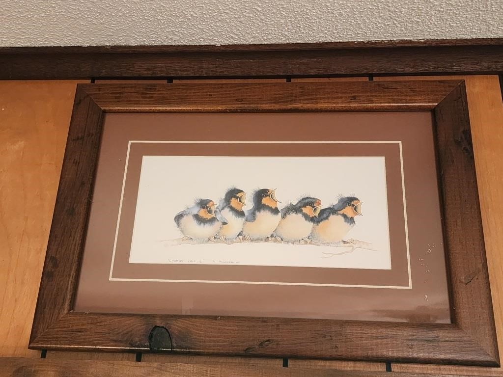 V Pfeiffer Baby Birds Print  12"x18"