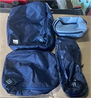 Small Weatherproof Backpack & Accessory Bags 4ct