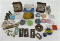 Misc Smalls Lot - Ammo, Key Chains, Buttons