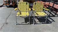 2 VINTAGE LAWN CHAIRS