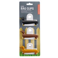 Kikkerland Weiner Dog Bag Clips, Multicolor