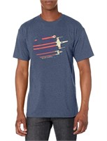 Star Wars Men's Rebel Flyby Graphic T-Shirt, NAVY