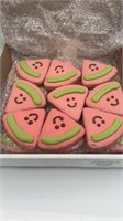 18 Pack Watermelon Baked Dog Cookies