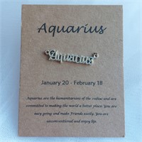 Aquarius  - Astrology Necklace Charm