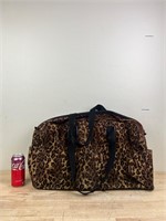 Large cheetah print tote bag