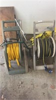 (2) hose reels with hose