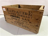Vintage LARVASIDE RABBIT FUMIGANT Box L450
