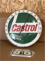 Vintage Castrol Motor Oil advertising thermometer