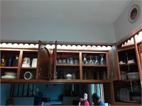 Contents of corner upper cabinets