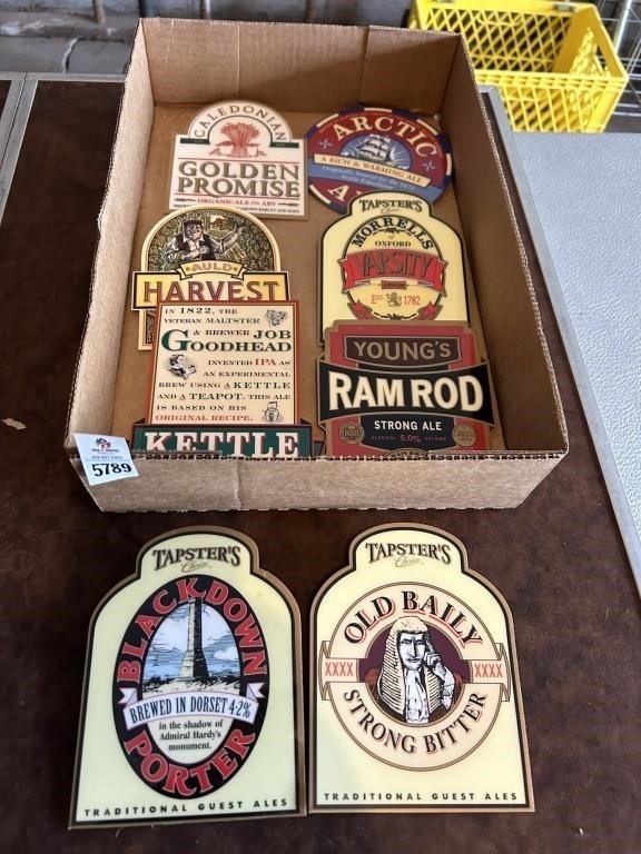 Different Brands of Beer Pump Clips Mancave