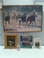 Horse Racing Books, Glass, Award, Pic