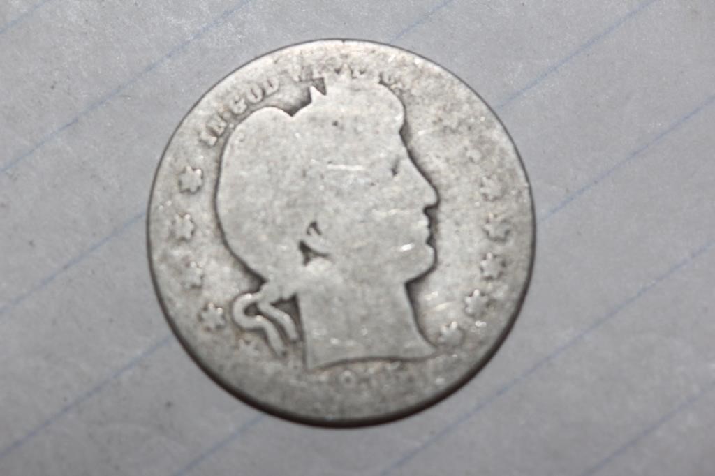 1915 Barber Silver Quarter