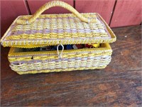 Sewing Basket and Supplies