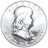 1963 Franklin Half Dollar GEM PROOF