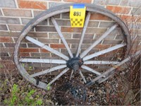 Old Wagon Wheel with Band - 45" Wide