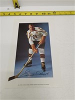 gordie howe autographed photo with CoA on back