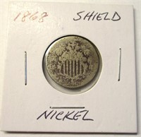 Shield Nickel 1868