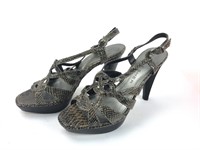 Women Marc Fisher 7.5 Snake Skin Heel Shoes