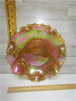 CARNIVAL GLASS SERVING DISH